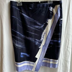 NWT Banana Republic Blue Wrapped Skirt